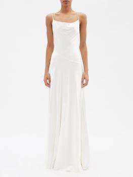 ROKSANDA, ROKSANDA | Nadiana lace-up back silk-satin gown商品图片 