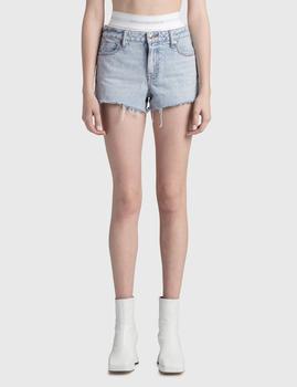 alexander wang短裤, Alexander Wang | High Rise Logo Shorts商品图片 