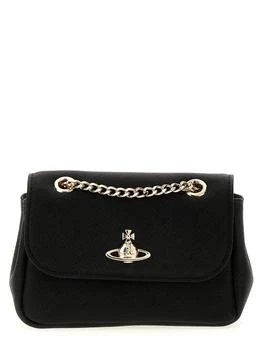 Vivienne Westwood | Saffiano Small Purse Crossbody Bags Black,商家Wanan Luxury,价格¥1403