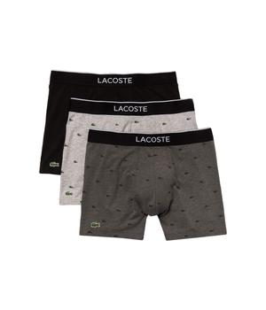 秋装Pad Lifestyle, Lacoste | Boxer Briefs 3-Pack Casual Lifestyle All Over Print Croc商品图片 