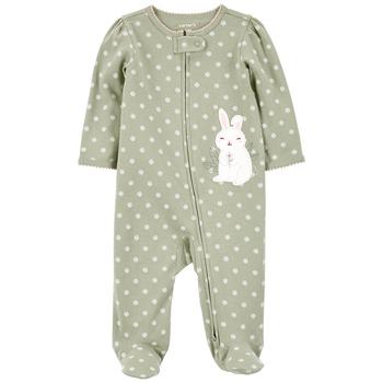 Carter's | Baby Girls Bunny Zip Up Cotton Sleep and Play商品图片,6折