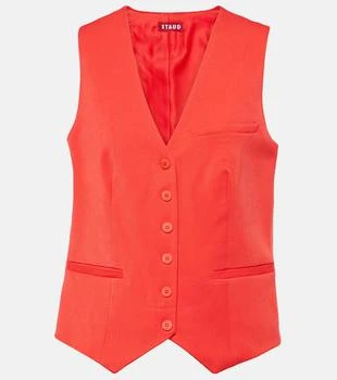 Staud | Brett single-breasted vest,商家MyTheresa,价格¥2257