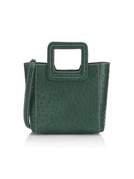 Staud | Mini Shirley Ostritch-Embossed Leather Tote商品图片,7折