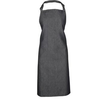 商品Ladies/Womens Colours Bip Apron With Pocket / Workwear Black Denim ONE SIZE图片