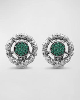 Stephen Dweck | Emerald Earrings in Sterling Silver,商家Neiman Marcus,价格¥9060