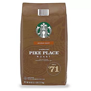 商品Starbucks | Pike Place 中度烘焙咖啡粉(40 oz.),商家Sam's Club,价格¥184图片