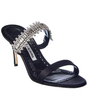 Manolo Blahnik长筒靴, Manolo Blahnik | Manolo Blahnik Sako 70 Satin Sandal商品图片 8.1折