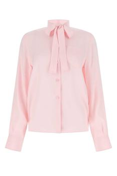 Prada | Prada Buttoned Tie Long-Sleeved Shirt商品图片,