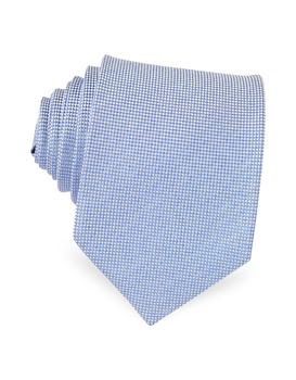 推荐淡蓝色编织真丝领带商品