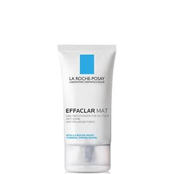 La Roche Posay | La Roche-Posay Effaclar Mat Oil-Free Facial Moisturizer for Oily Skin to Mattify Skin and Refine Pores, 1.35 Fl. Oz. 额外8.5折, 额外八五折