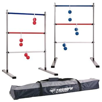 VIVA SOL Triumph All Pro Series Press Fit Outdoor Ladderball Set Includes 6 Soft Ball Bolas and Durable Sport Carry Bag