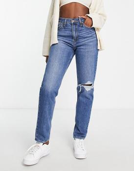 Levi's 80s mom jean in mid wash blue,价格$135.75