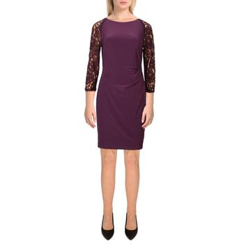 拉夫劳伦连衣裙, Ralph Lauren | Lauren Ralph Lauren Womens Petites Eugena Lace Mini Cocktail and Party Dress商品图片 4.5折