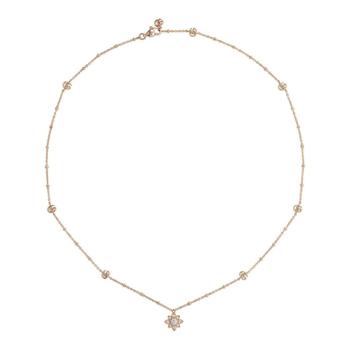 Gucci | Gucci Flora 18k Rose Gold and diamond necklace - YBB702393001商品图片,8.7折