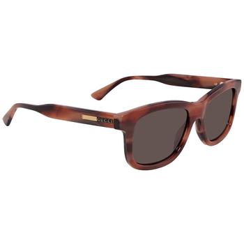 墨镜男真假, Gucci | Brown Square Mens Sunglasses GG0824S-003 53商品图片 4.6折