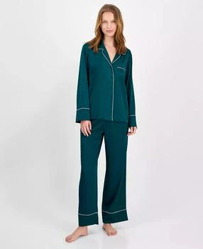INC International | I.N.C International Concepts Women's Satin Pajama Set with Diamante Trim,商家Macy's,价格¥264