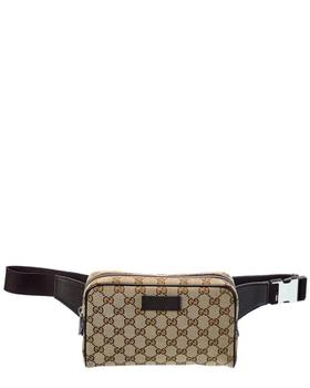 商品Gucci GG Canvas & Leather Belt Bag图片