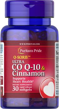 商品Ultra Co Q-10 200 mg & Cinnamon 1000 mg 30 softgels图片