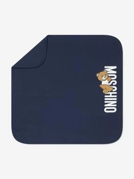 Moschino | Baby Teddy Logo Blanket in Navy (70cm),商家Childsplay Clothing,价格¥813