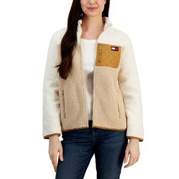 Tommy Hilfiger | Women's Colorblocked Sherpa Fleece Jacket 7.5折×额外7折, 额外七折