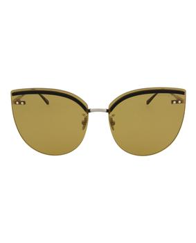 Bottega Veneta | Cat-Eye Frame Metal Sunglasses商品图片,2.7折×额外9折, 独家减免邮费, 额外九折