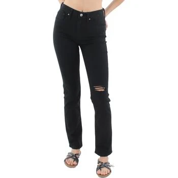 推荐Levi's Womens 724 High Rise Distressed Straight Leg Jeans商品