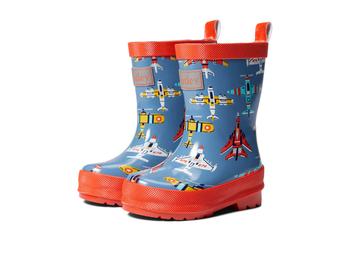 商品Hatley | Flying Aircrafts Shiny Rain Boots (Toddler/Little Kid/Big Kid),商家Zappos,价格¥156图片