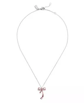 Coach | Faux Cultivated Pearl Bowtique Pendant Necklace,商家Macy's,价格¥698