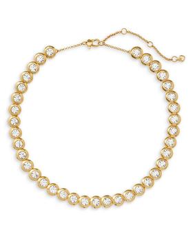 kate spade项链, Kate Spade | On The Dot Cubic Zirconia Collar Necklace in Gold Tone, 16"-19"商品图片 