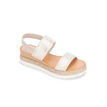 Kenneth Cole, Kenneth Cole | Kenneth Cole New York Womens Jules Simple Leather Slingback Wedge Sandals商品图片 4折