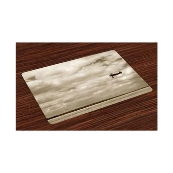 Ambesonne | Vintage-Like Airplane Place Mats, Set of 4,商家Macy's,价格¥307