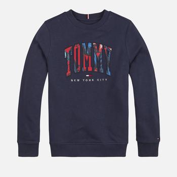 推荐Tommy Hilfiger Boys Tropical Varsity Organic Cotton-Blend Sweatshirt商品