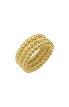 ADORNIA | Triple Row Beaded Band Ring 3.5折, 独家减免邮费