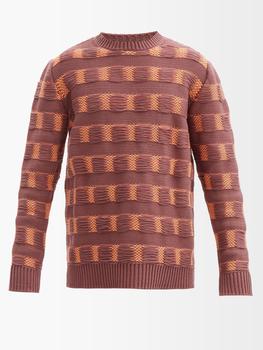 推荐Irun slip-stitched cotton-blend sweater商品