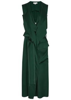 商品Victoria Beckham | Trench draped satin-crepe midi dress,商家Harvey Nichols,价格¥12006图片