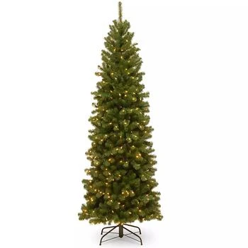National Tree Company | National Tree 6.5' North Valley Spruce Pencil Slim Tree with Clear Lights,商家Macy's,价格¥987