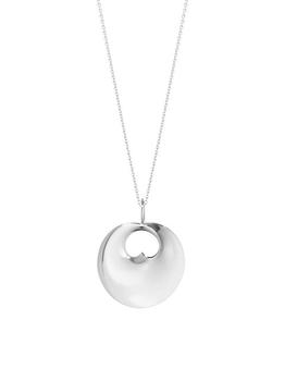 商品Hearts Of Georg Jensen Sterling Silver Hidden Heart Long Pendant Necklace图片