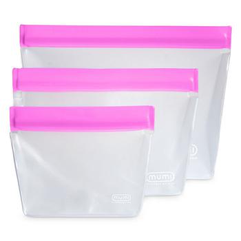 商品Reusable Zip Up Bags, Set of 3图片