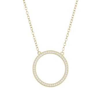 ADORNIA | Adornia Circular Necklace Gold Vermeil .925 Sterling Silver商品图片,1.5折