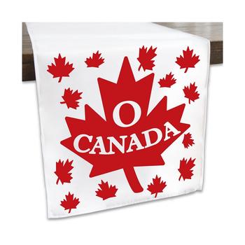商品Canada Day - Canadian Party Dining Tabletop Decor - Cloth Table Runner - 13 x 70 inches图片