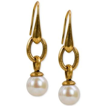 Patricia Nash | Gold-Tone Imitation Pearl Drop Earrings,商家Macy's,价格¥167