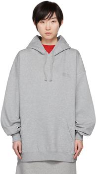 Vetements | 灰色徽标连帽衫商品图片,5.7折