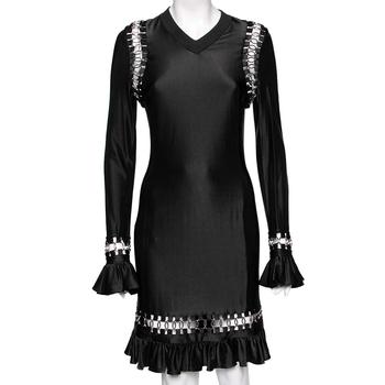 burberry短袖上海, [二手商品] Burberry | Burberry Black Stretch Jersey Ring Embellished Long Sleeve Mini Dress M商品图片 9.4折, 满1件减$100, 满减