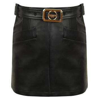 推荐Black Faux Leather Skirt商品