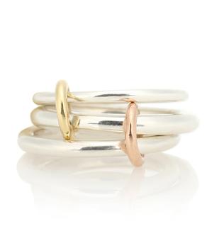 商品Spinelli Kilcollin | Daphne 18kt gold and sterling silver linked rings,商家MyTheresa,价格¥7306图片