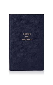 SMYTHSON | Smythson - Dreams and Thoughts Leather Notebook - Blue - Moda Operandi,商家Fashion US,价格¥646
