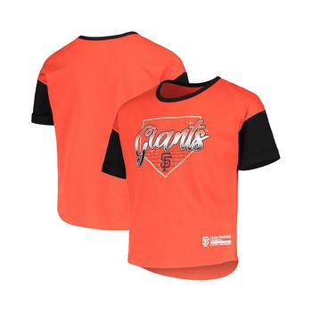 推荐Girls Youth Orange San Francisco Giants Bleachers T-shirt商品