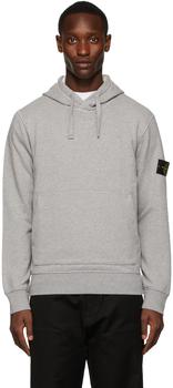 Stone Island, Stone Island | Grey Fleece Hoodie商品图片 4.3折