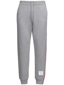 商品Thom Browne | Cotton Sweatpants W/4 Bar Stripe,商家LUISAVIAROMA,价格¥5966图片