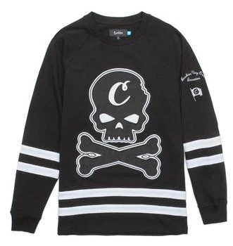 Cookies | Men's Crusaders Long Sleev Knit Jersey In Black White,商家Premium Outlets,价格¥399